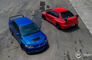 evolutionduel-01 (Warriors of the Rising Sun // Lancer Evolution VIII Duo Photoshoot)