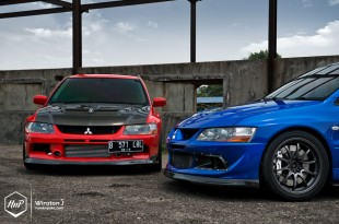 evolutionduel-04 (Warriors of the Rising Sun // Lancer Evolution VIII Duo Photoshoot)