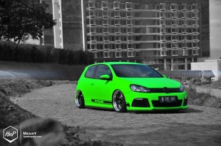 gtiairgreen-02 (Full Force // Benny’s K04 & Aired Out GTI on Work Wheels)