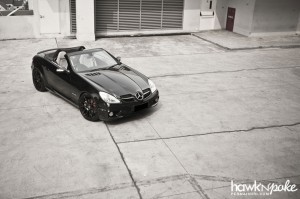 slkdpe-06 (Top Down Gorgeous // Black on Black SLK on DPE)