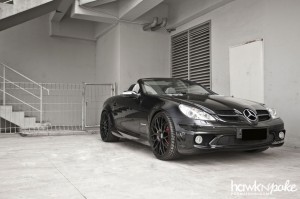 slkdpe-08 (Top Down Gorgeous // Black on Black SLK on DPE)