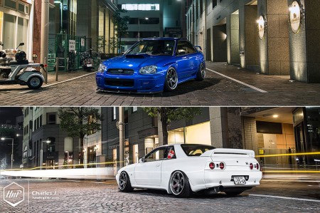 subiegtr-18 (Iconic JDM Duo // Hikaru’s R32 GT-R and Kenzi’s STI S203 on TE37SL)