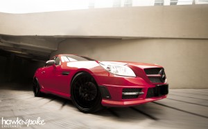 wjun2012S (June Wallpaper // Red SLK on BC Forged)