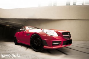 wjun2012T (June Wallpaper // Red SLK on BC Forged)
